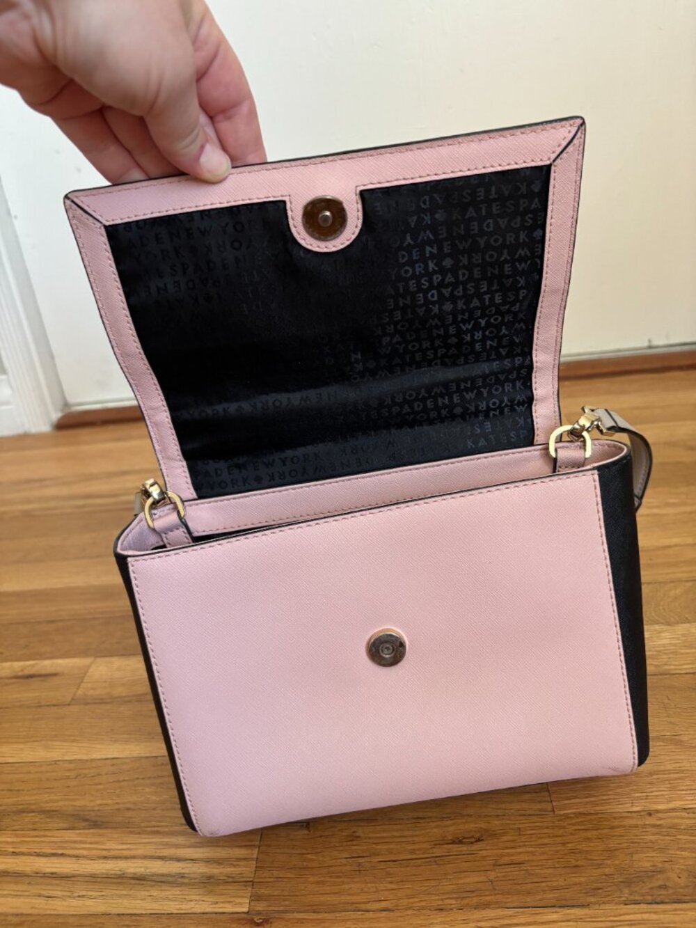 kate spade purse, black/pink/grey - Picture 7 of 14